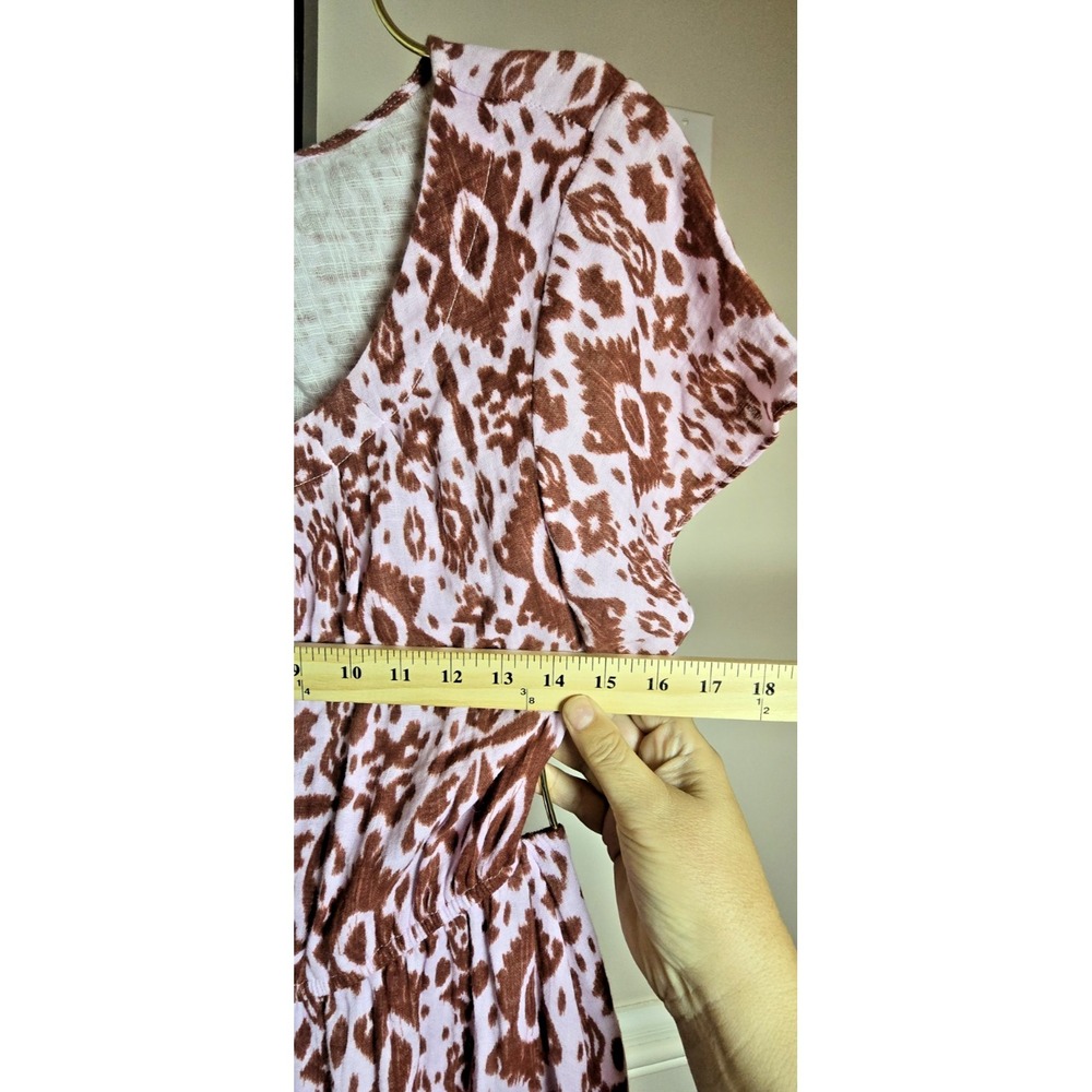 NWT BB Dakota Steve Madden Smocked Mini Dress Women Medium Ikat Print Boho - Picture 8 of 13